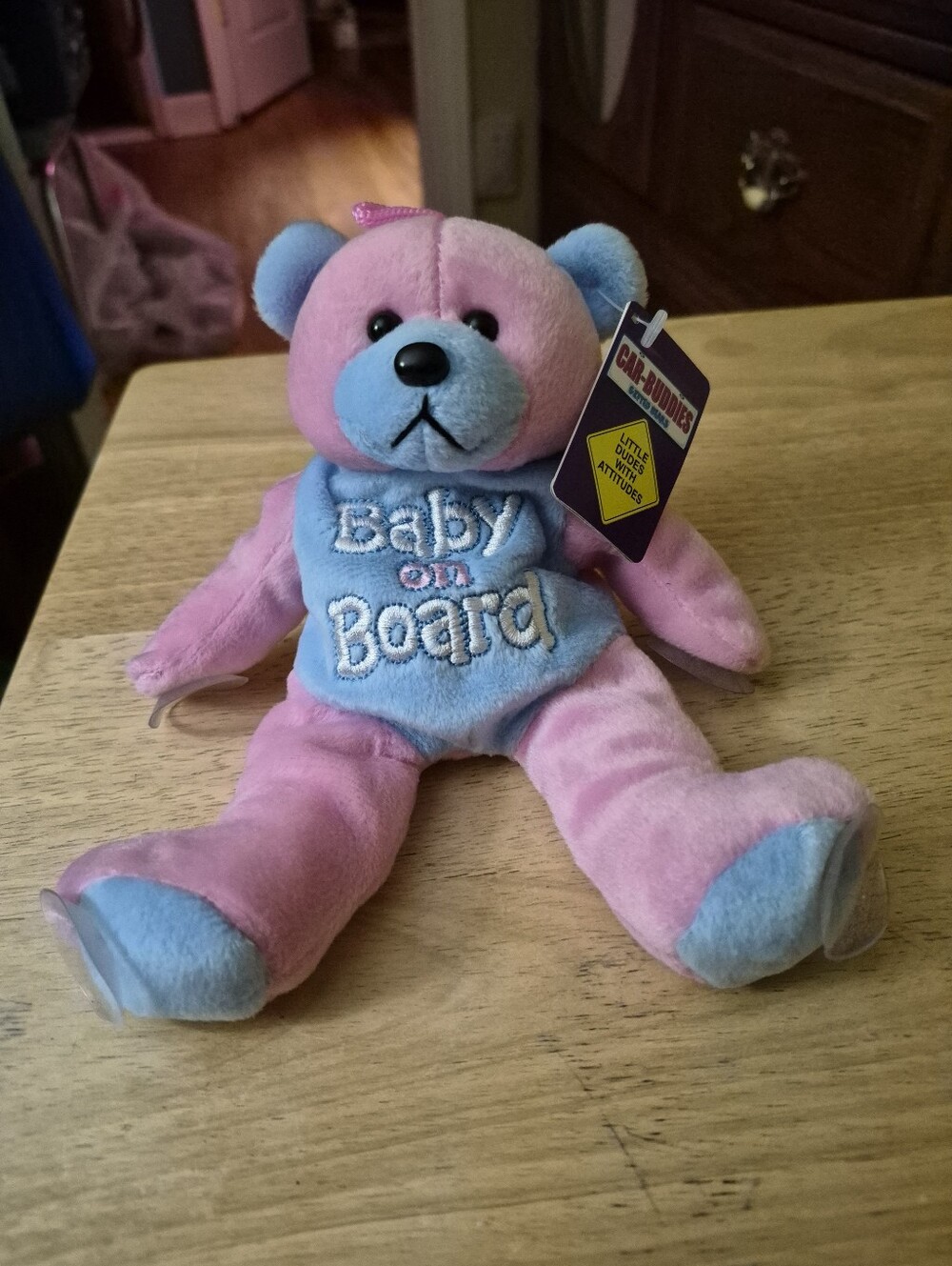 Vintage Standen Car Buddies  Baby On Board Bear New With Tags